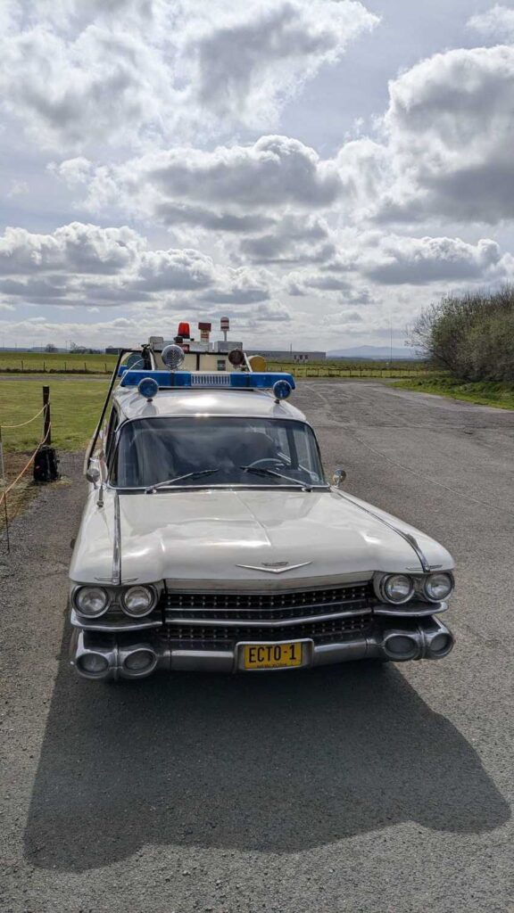 Front view of Ecto-1.