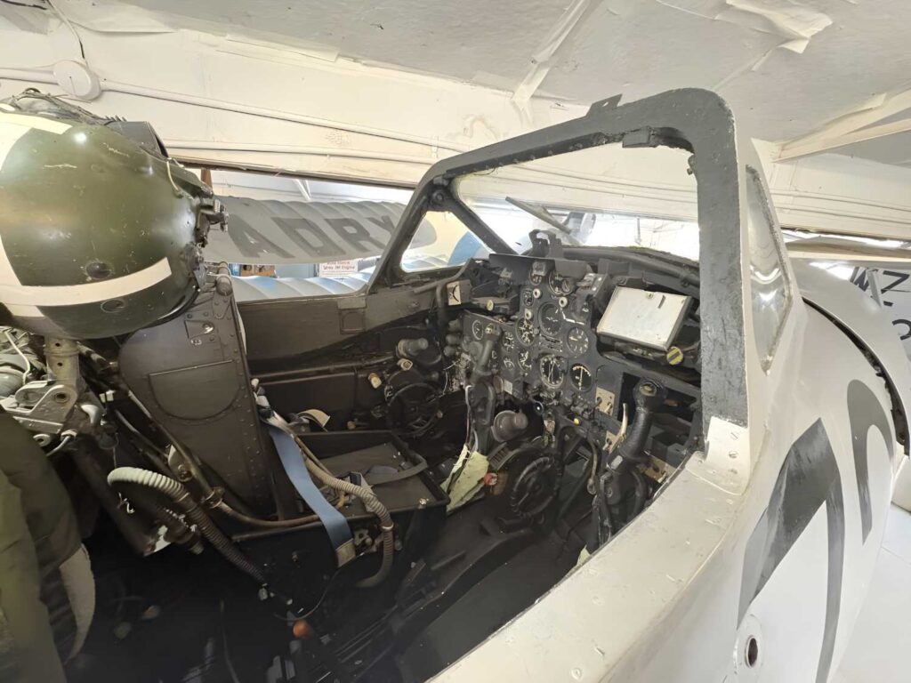 Inside the Vampire cockpit (Image: Darren Shield).