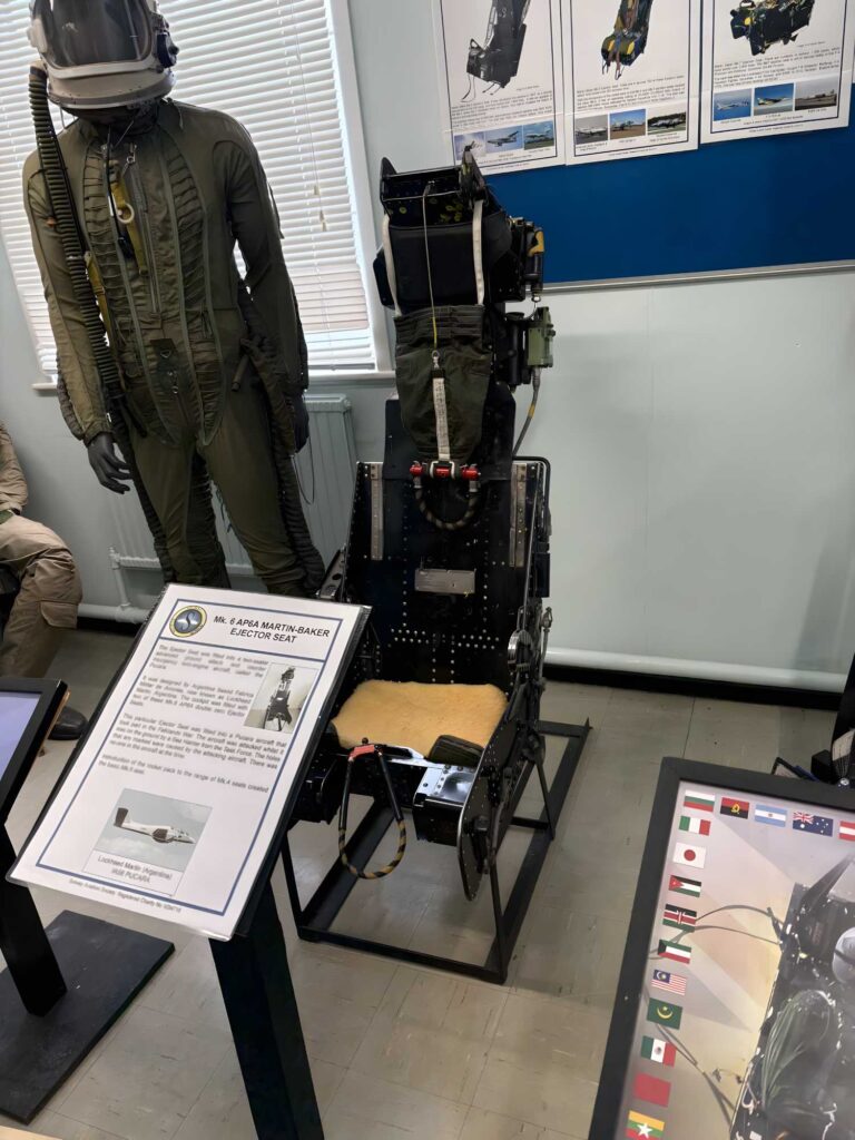 An ejector seat from the Falkland conflict (Image: Darren Shield).
