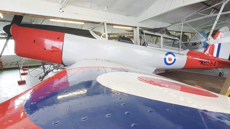 Side view of the De Havilland Chipmunk T10 WB584.