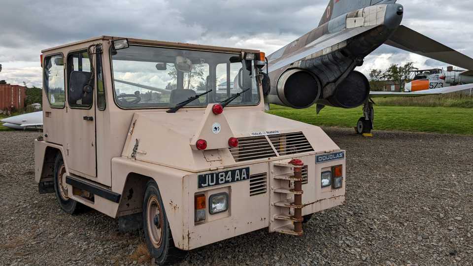 Front view of the Douglas Super-Taskmaster Aircraft Tug.
