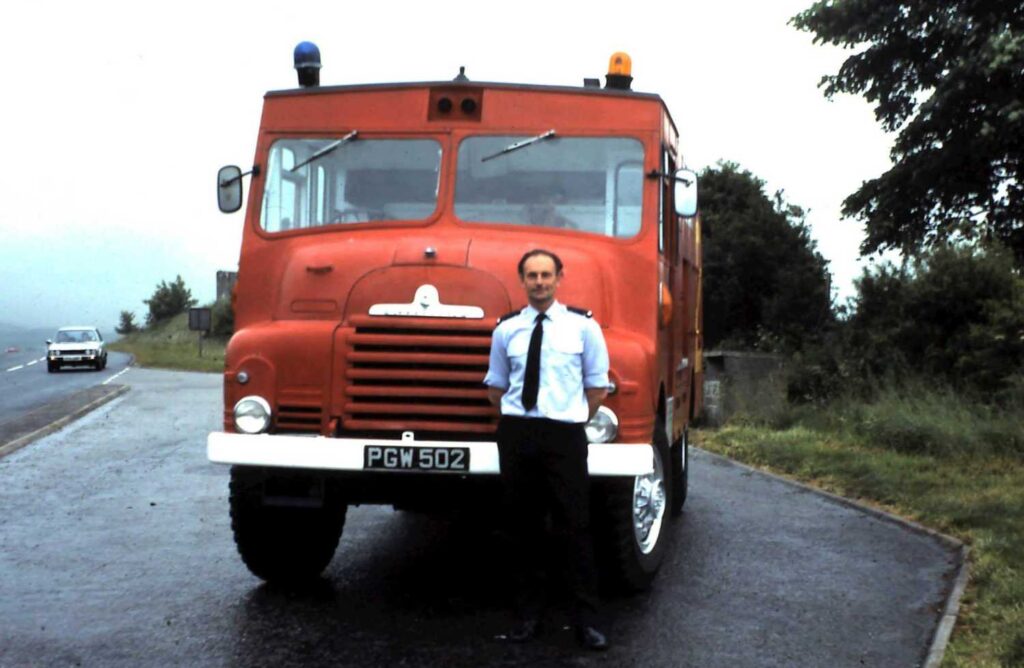 Society member who also trained as a fire fighter.